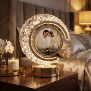 Customized 3D Moon Lamp with Couple Photo Pakistan