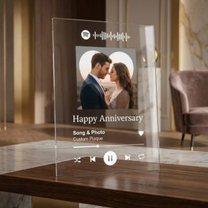 Custom Acrylic Spotify Plaque with Couple Photo Pakistan