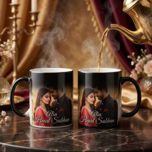 Customized Magic Color Changing Mug Couple Set Pakistan