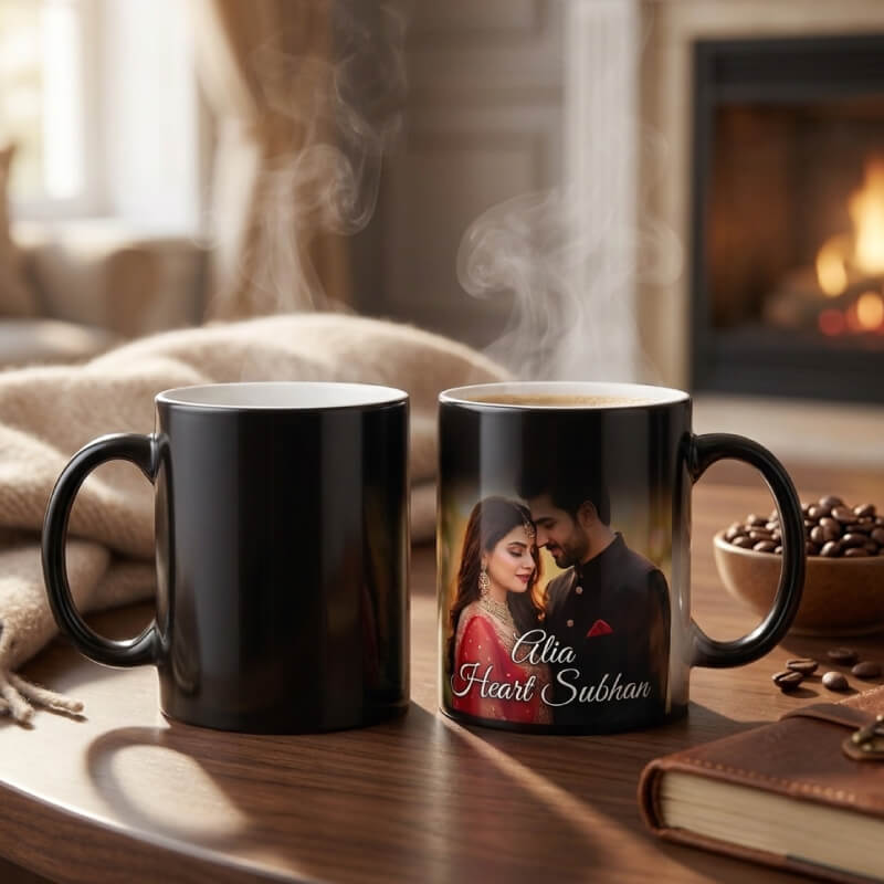 Personalized Heat Sensitive Photo Mug with Custom Message Karachi