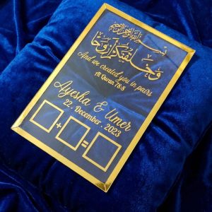 Customized Thumb Impression Canvas Nikkah Witness Board Pakistan