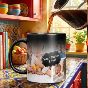 Customized magic mug color changing birthday gift by EasyCustomize