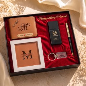 Premium customized men gift box combo for birthday by EasyCustomize
